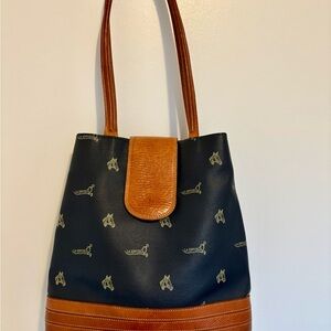 Vintage La Espuela Peña Ramirez Leather Tote Bag - Made in Spain